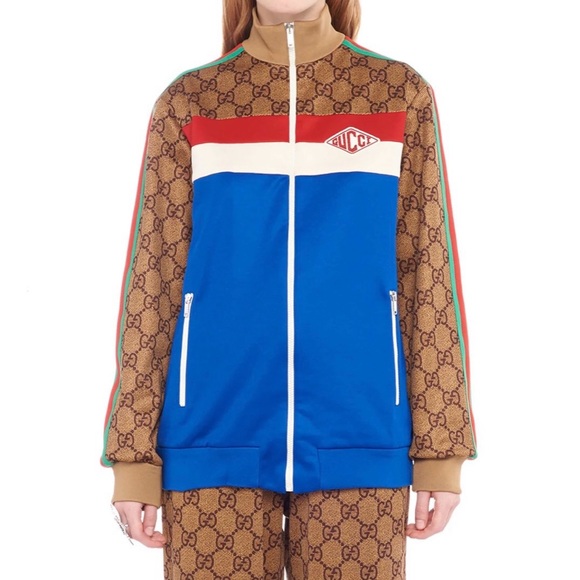 GUCCI GG logo technical jersey track jacket - Picture 4 of 7